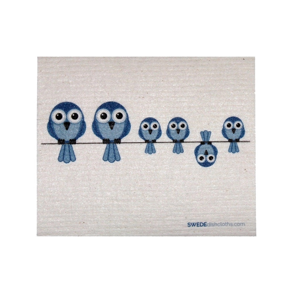 SWEDEdishcloth - Bluebirds On Wire