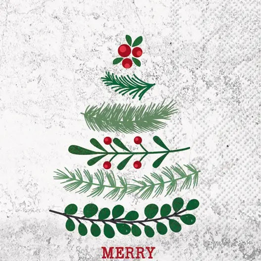 Natural Christmas Tree Guest Towels BF882200