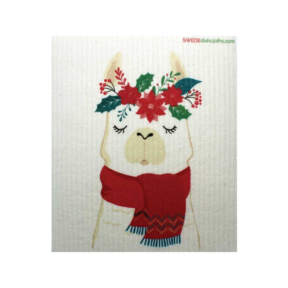 SWEDEdishcloth - Winter Llama