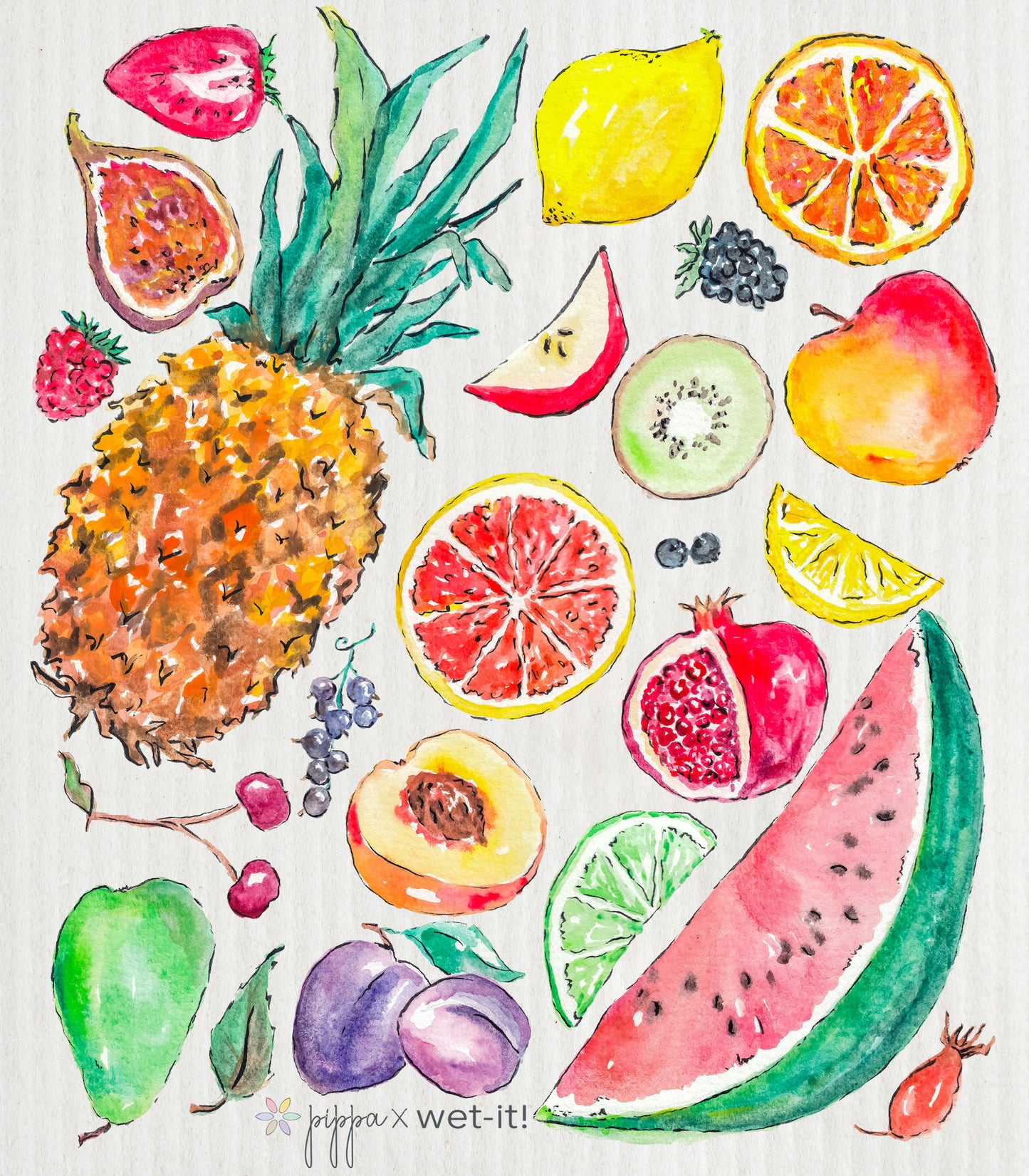 Wet-It - Pippa Tutti Fruitti Swedish Cloth PW-03