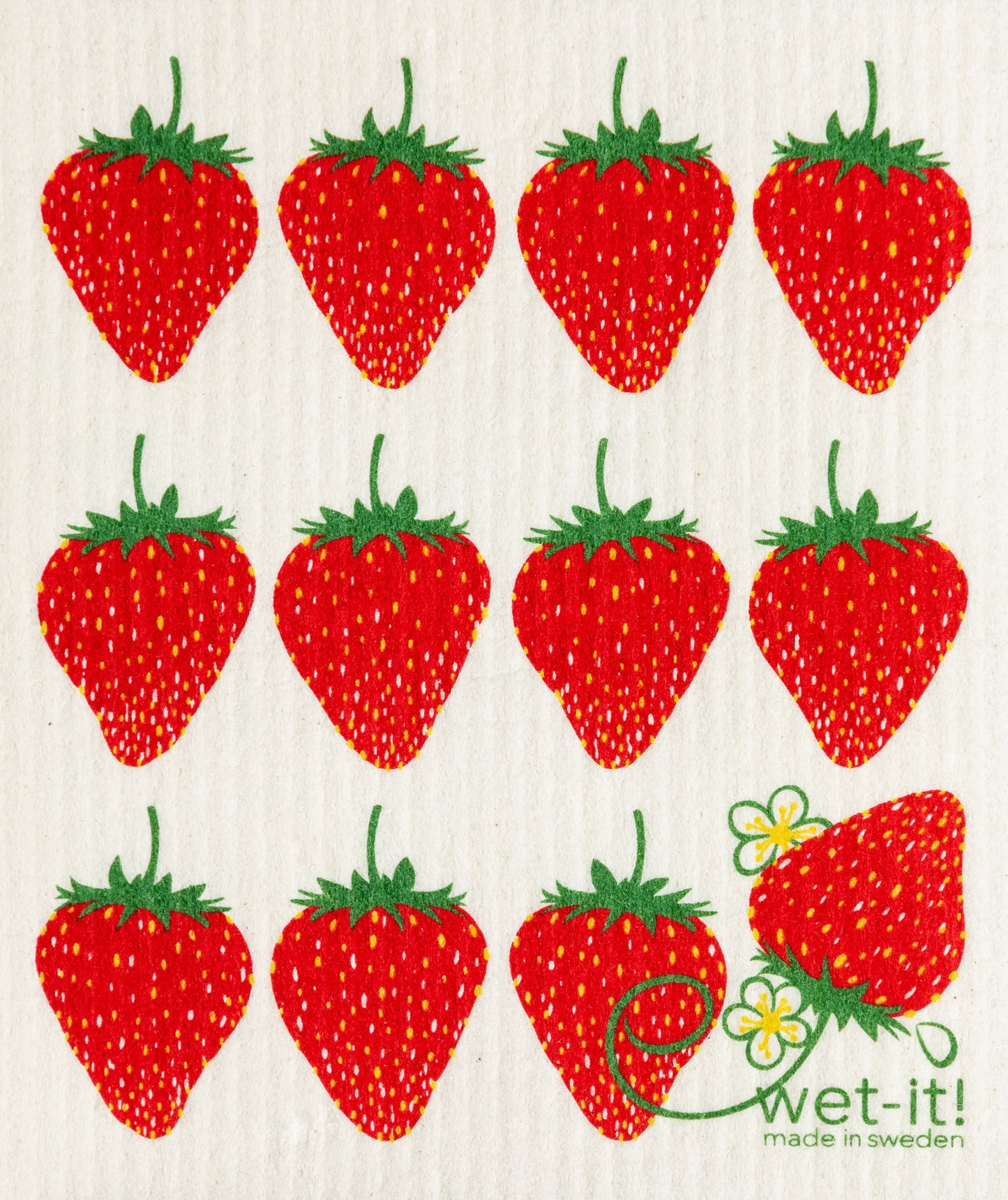 Wet-It Strawberries Swedish Cloth