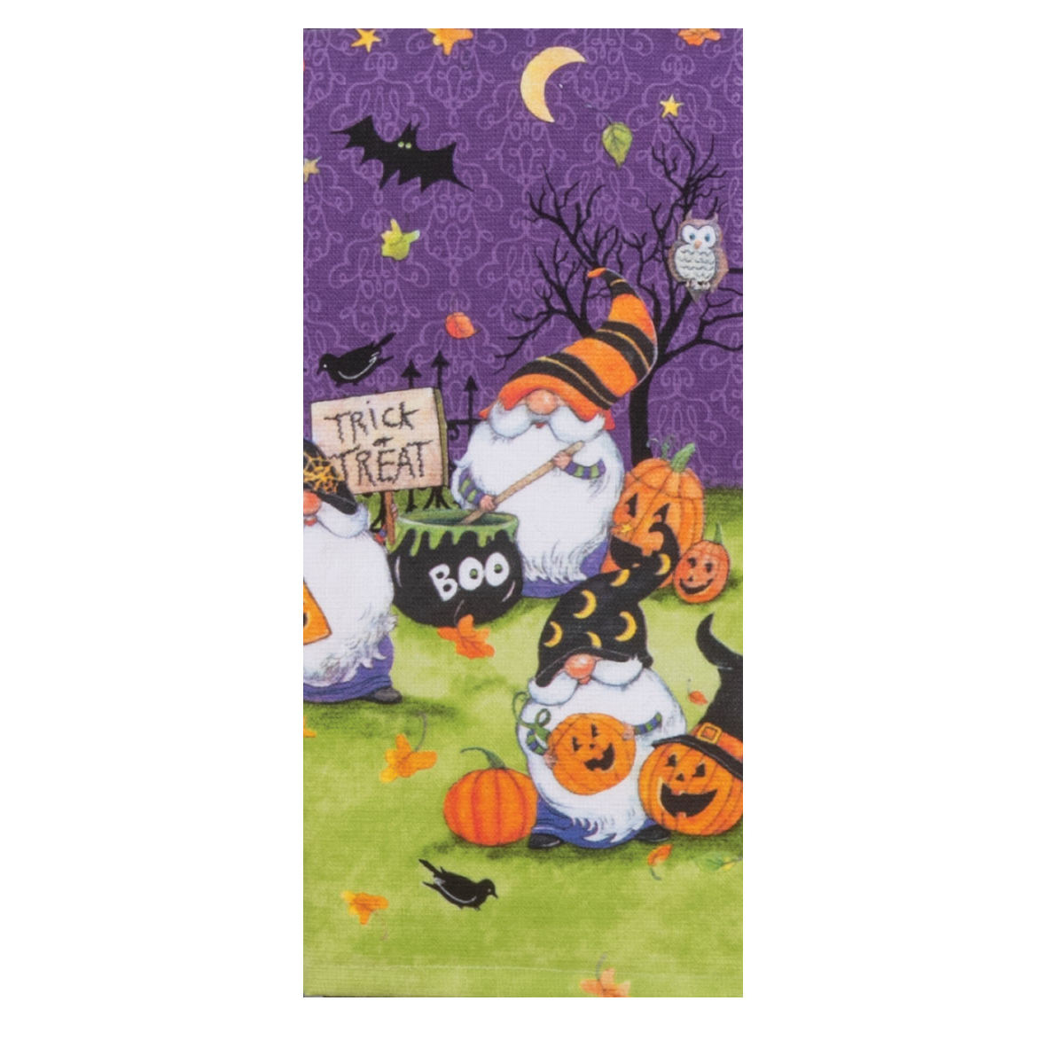 Halloween Gnomes Dual Purpose Terry Towel