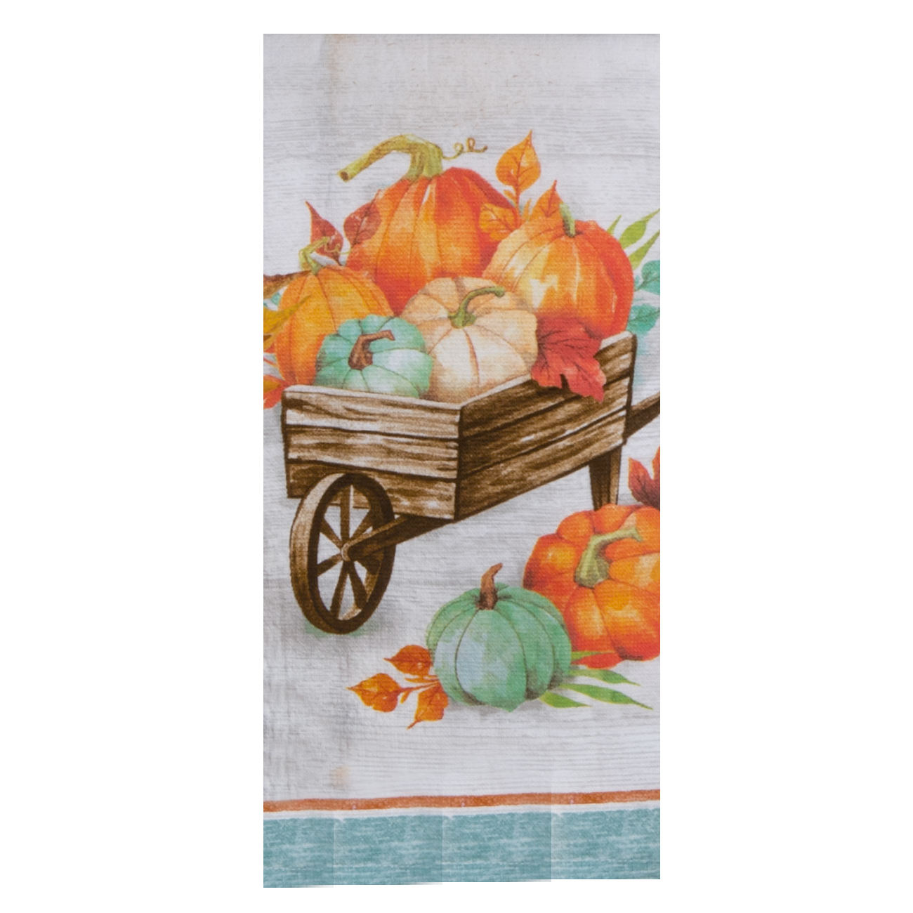 Autumn Blessings Wheelbarrow Dual Purpose Terry Towel
