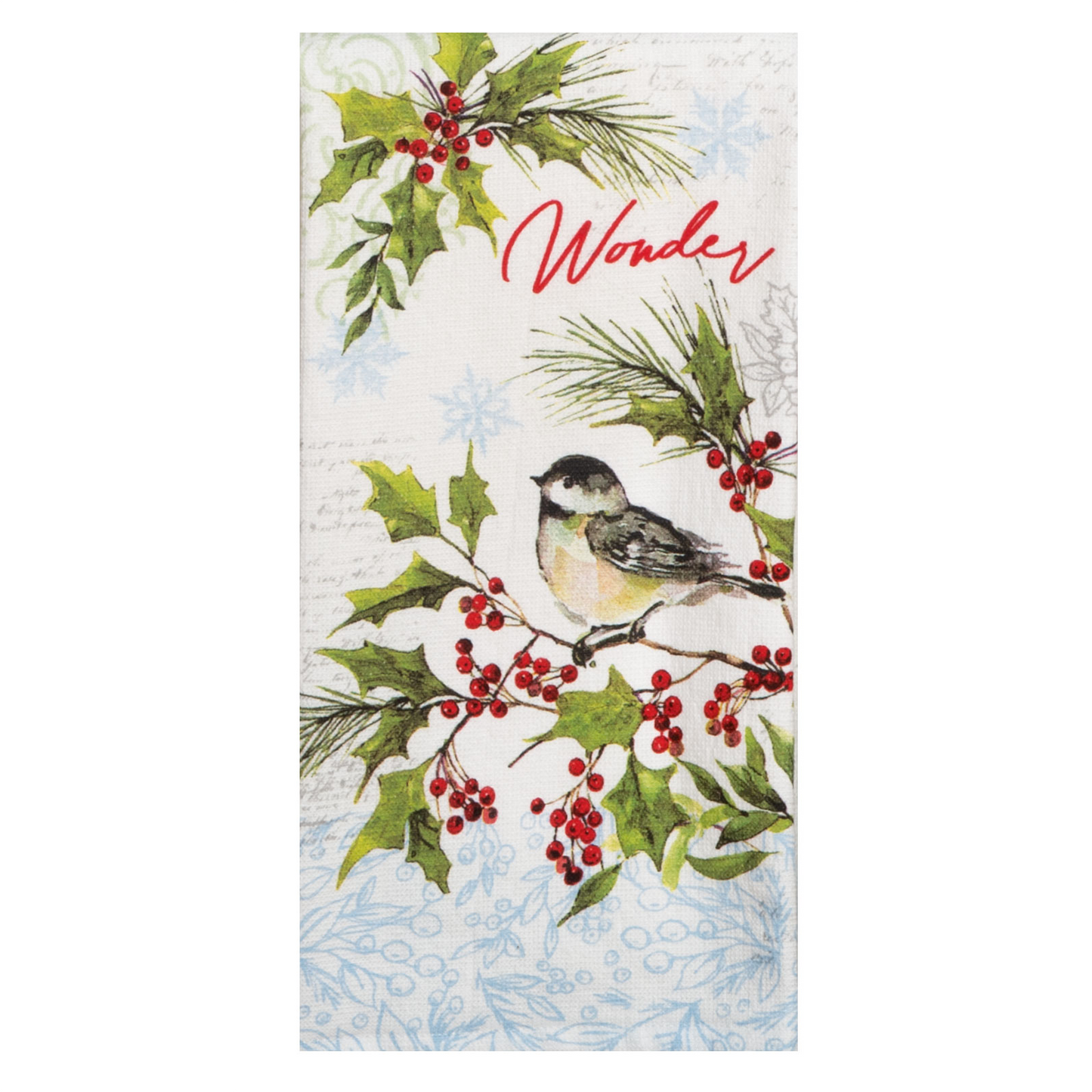 Cardinal & Holly Chickadee Dual Purpose Terry Towel