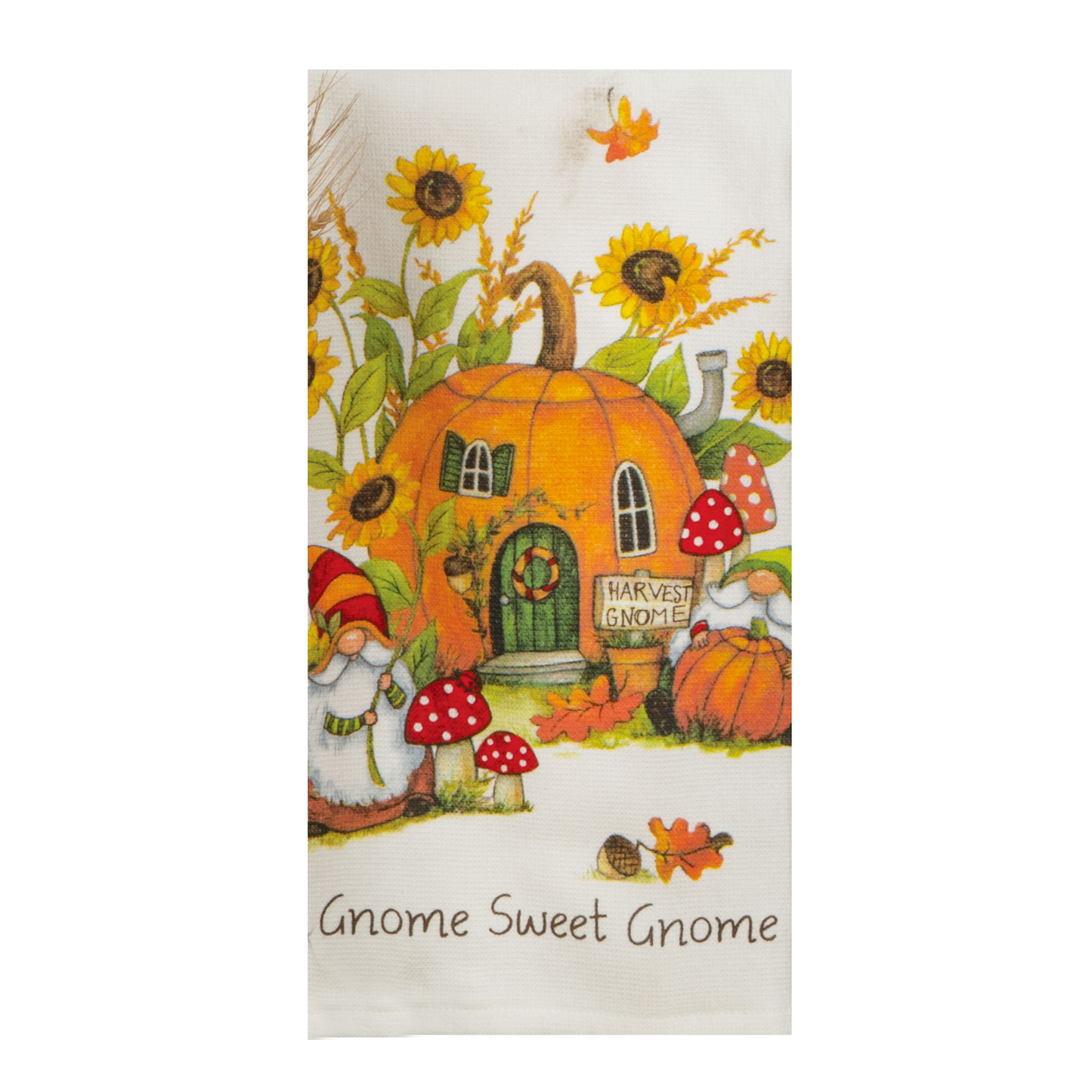 Harvest Gnome Sweet Gnome Dual Purpose Terry Towel