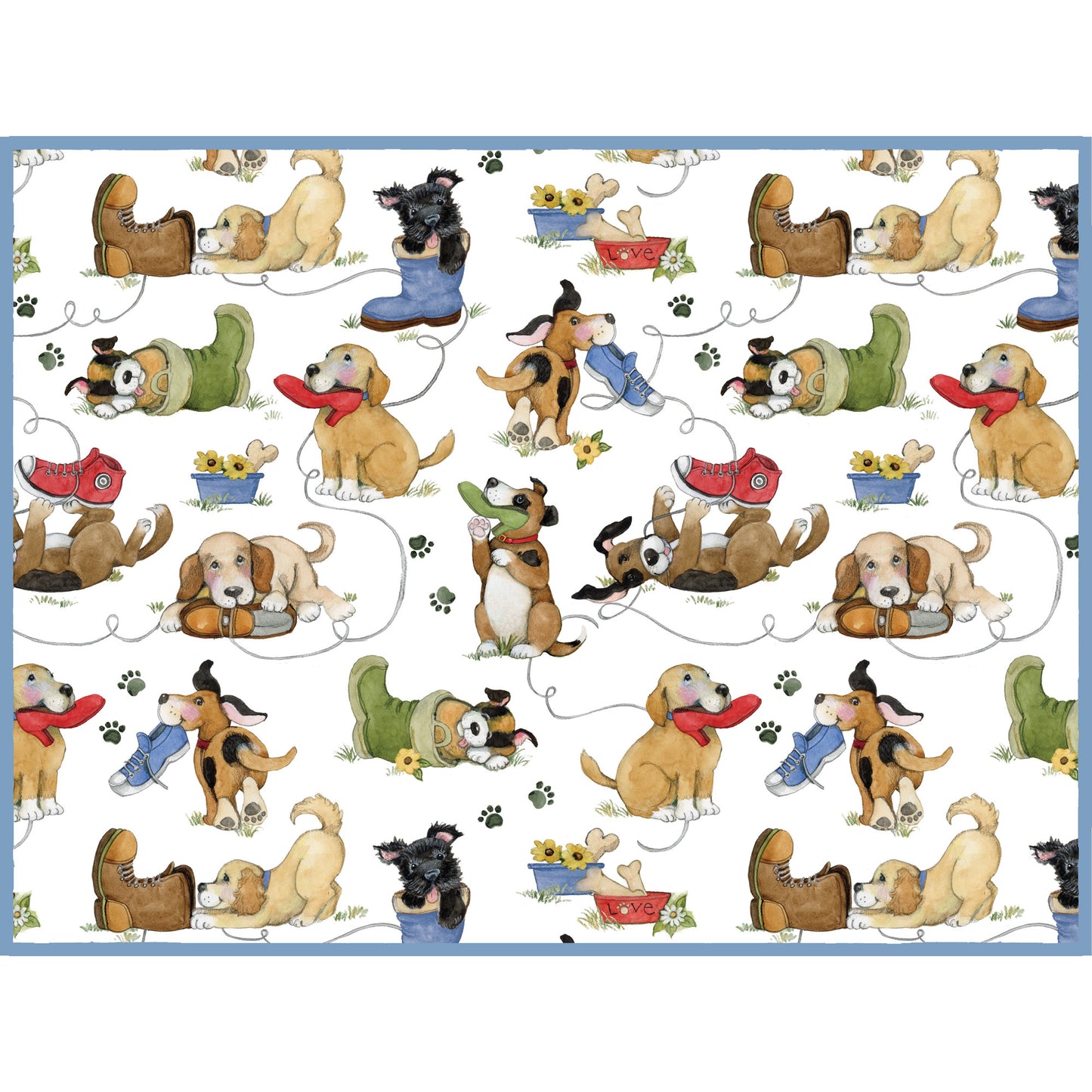 Playful Puppies Drying Mat