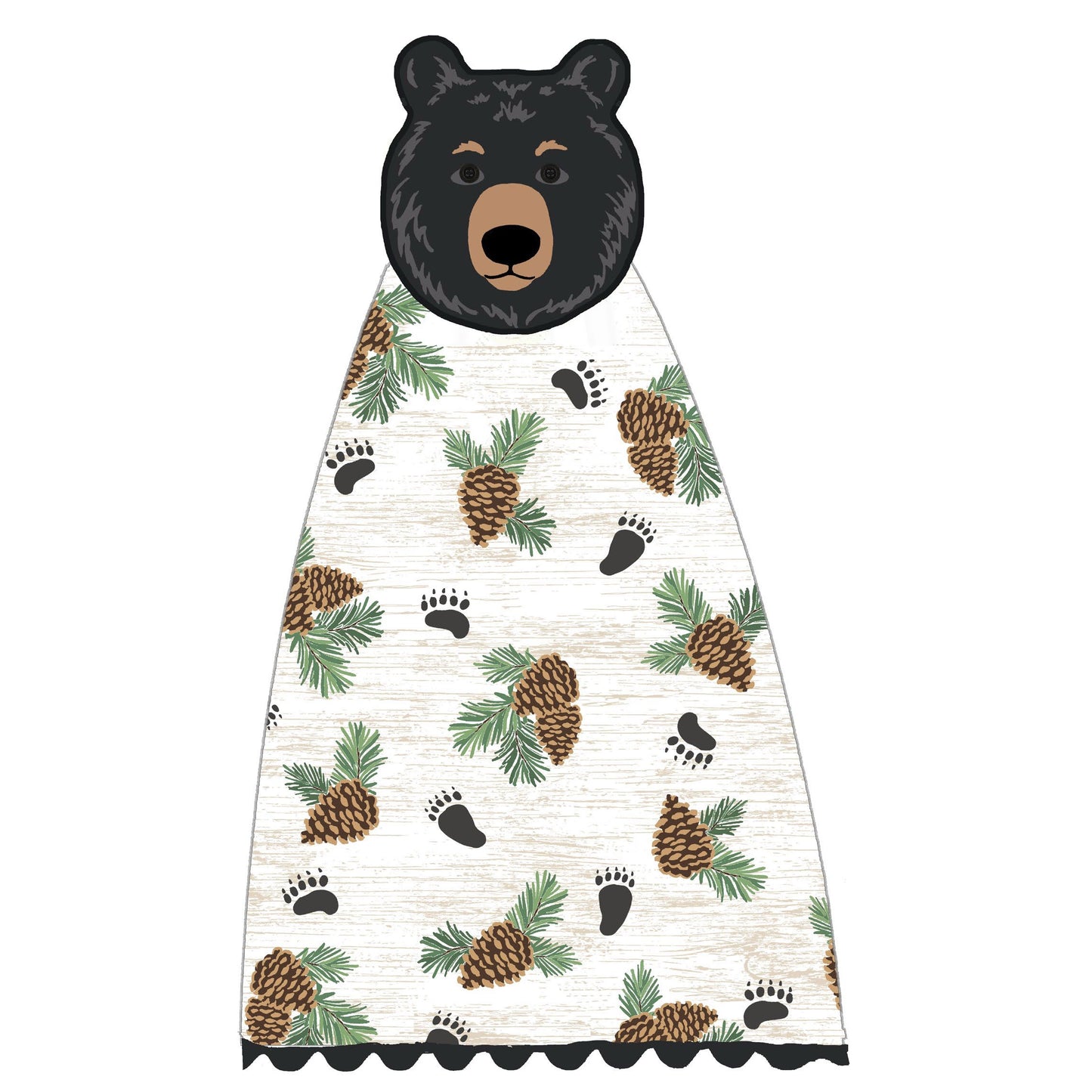Woodland Bear Hang-Ups Dual Purpose Towel
