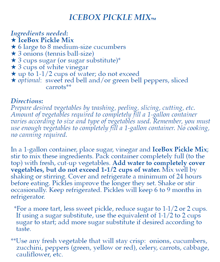 IceBox Pickle Mix
