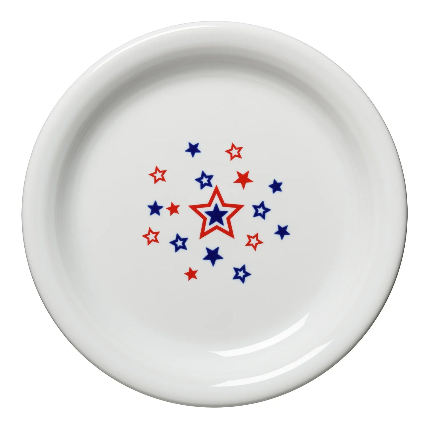 Fiesta® Appetizer Plate - Americana Stars Center Decal