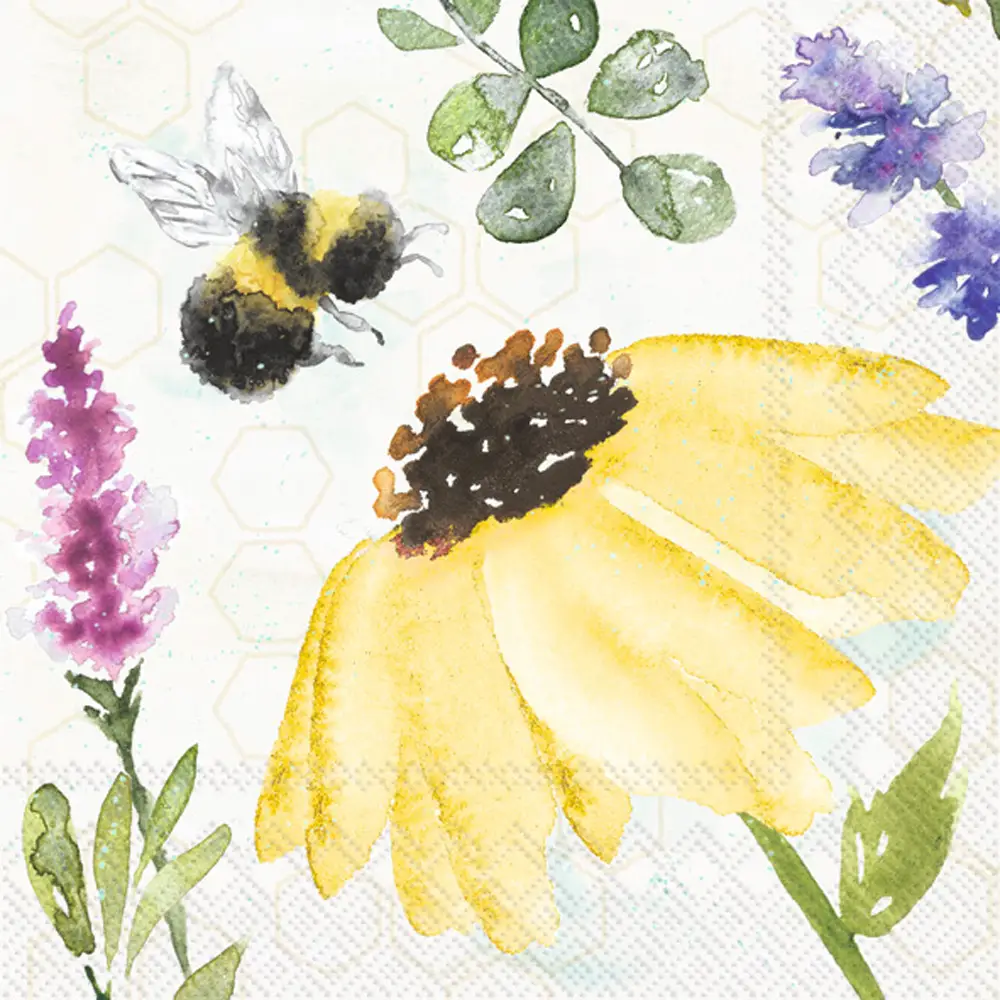 Summer Bees Cocktail Napkins