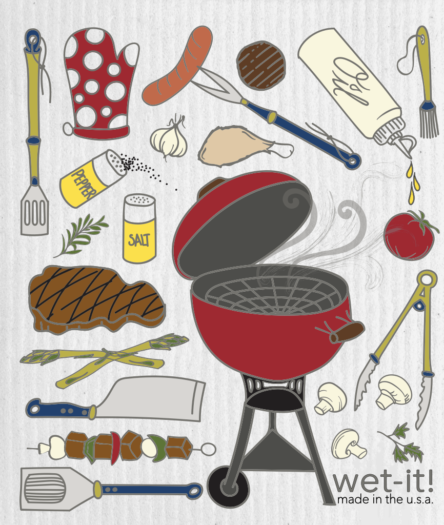 Wet-It Pippa BBQ Time Swedish Cloth