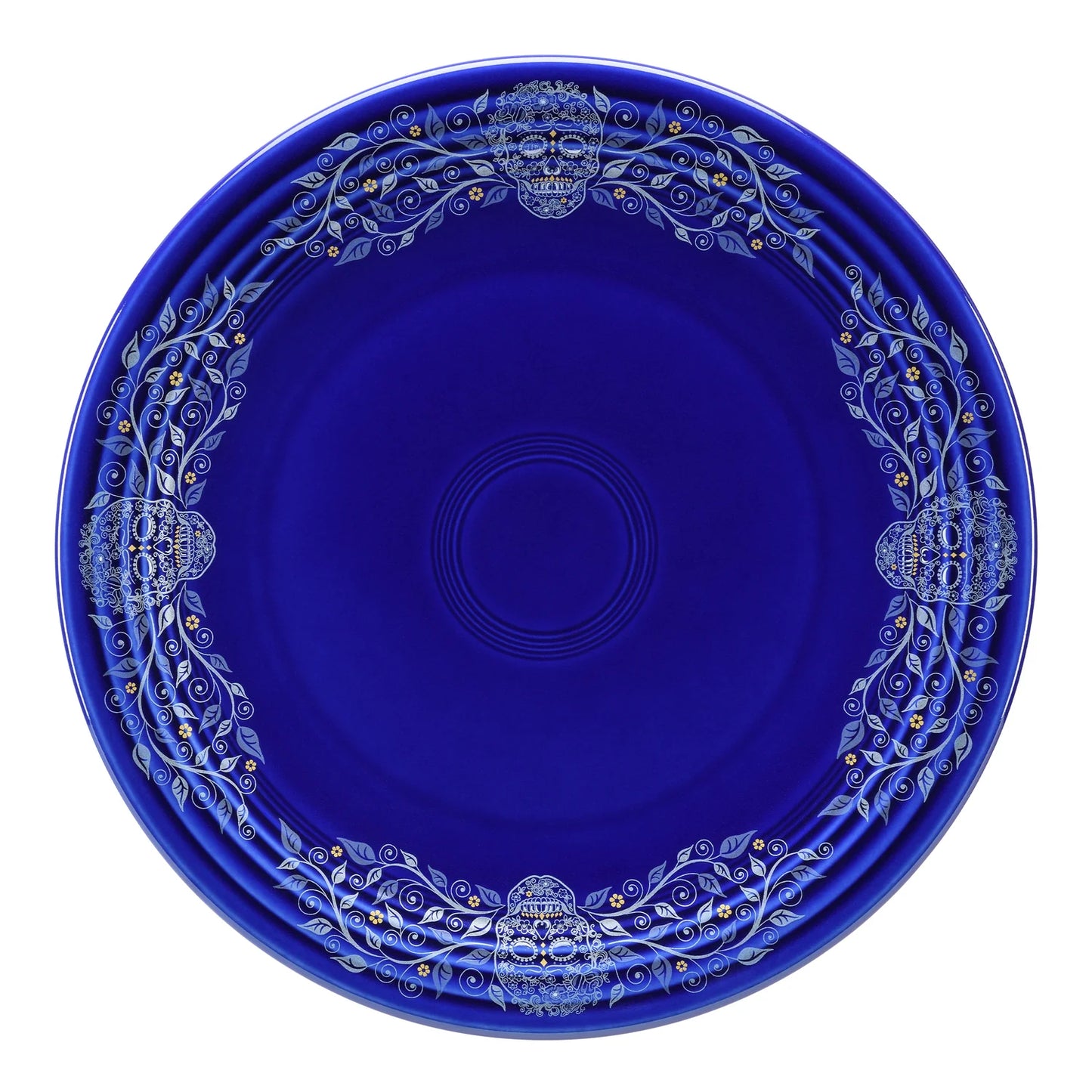 Fiesta® Chop Plate - Border Decal - Skull and Vine Twilight