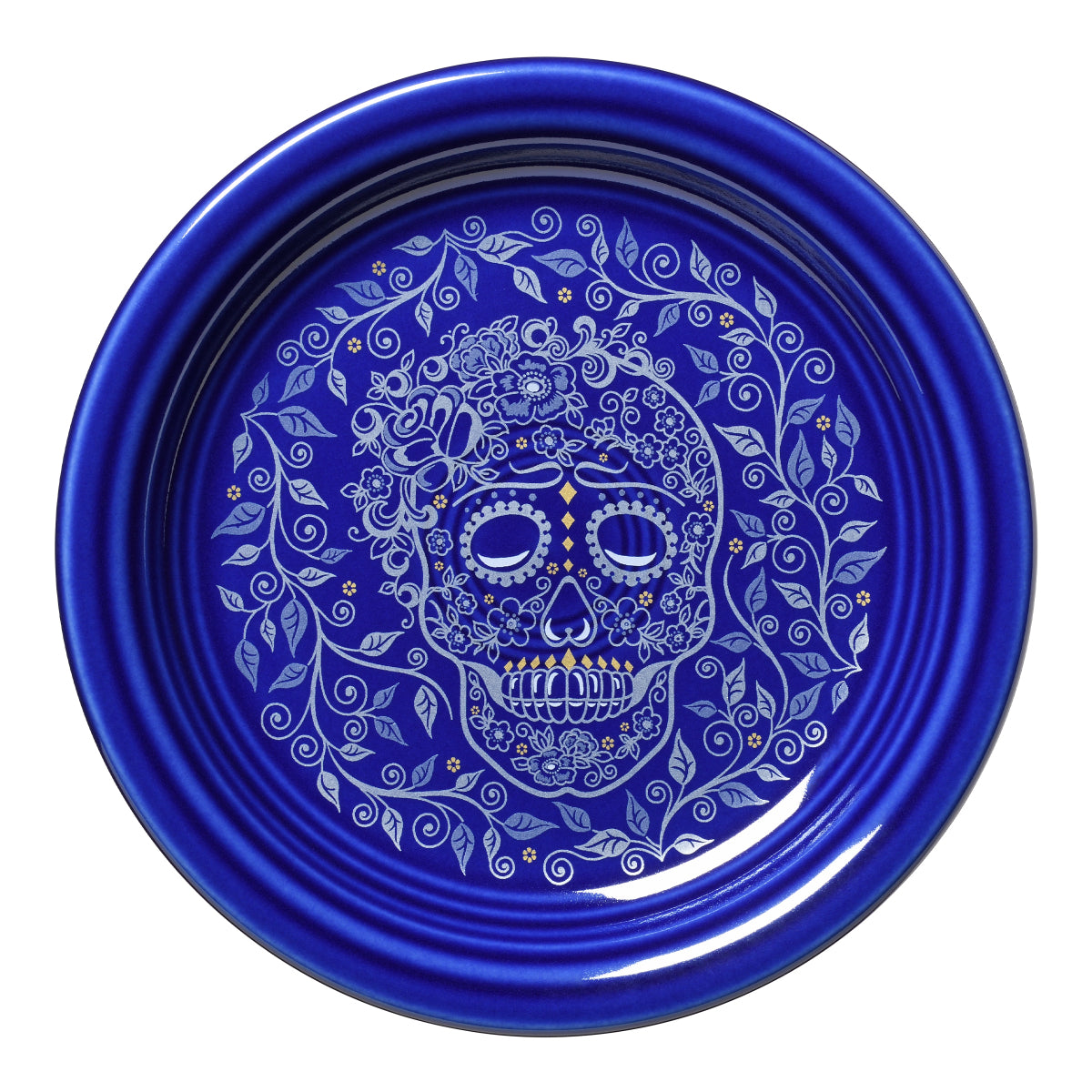 Fiesta® Appetizer Plate - Skull and Vine Twilight