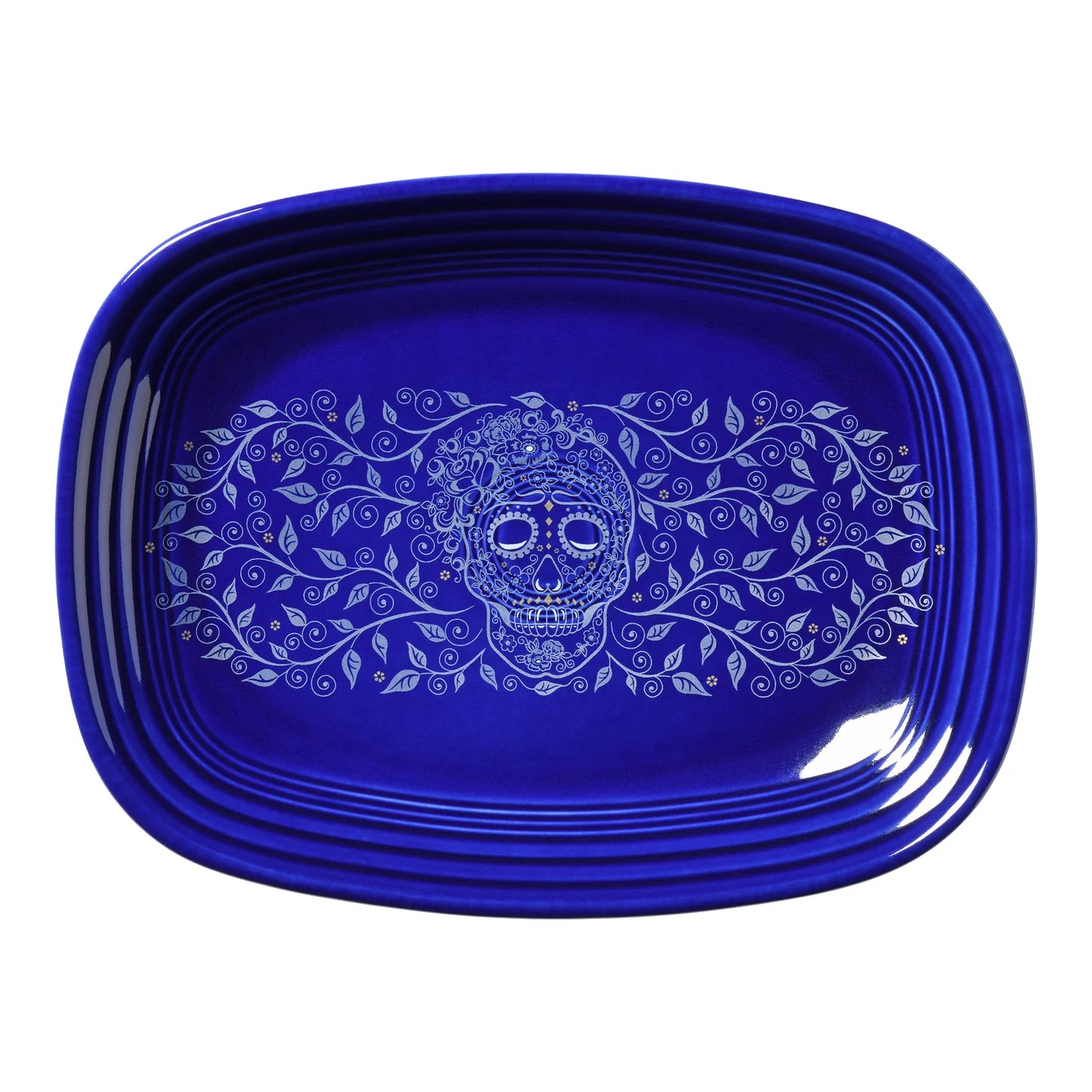 Fiesta® Rectangular Platter - Skull and Vine Twilight