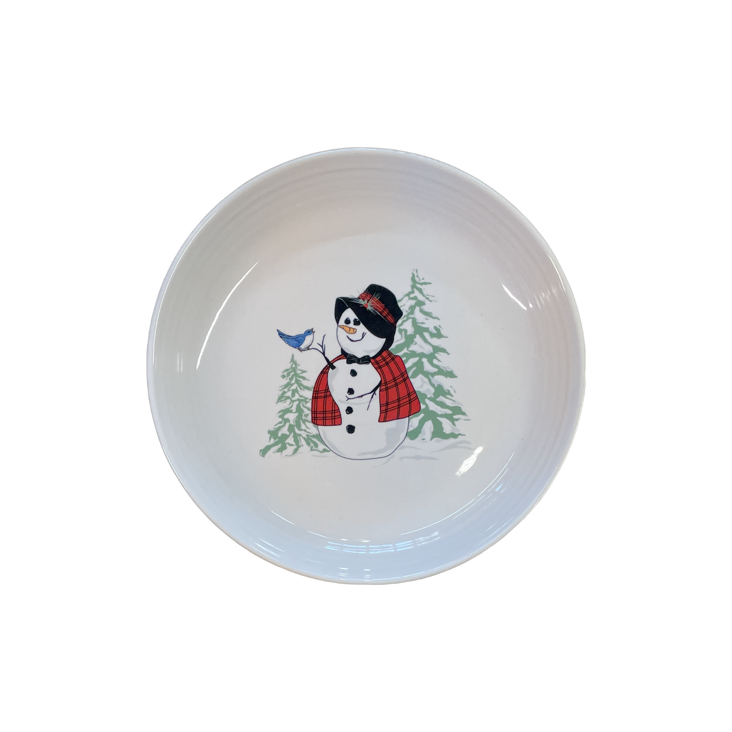 Fiesta® Luncheon/Salad Bowl Plate - Snowlady