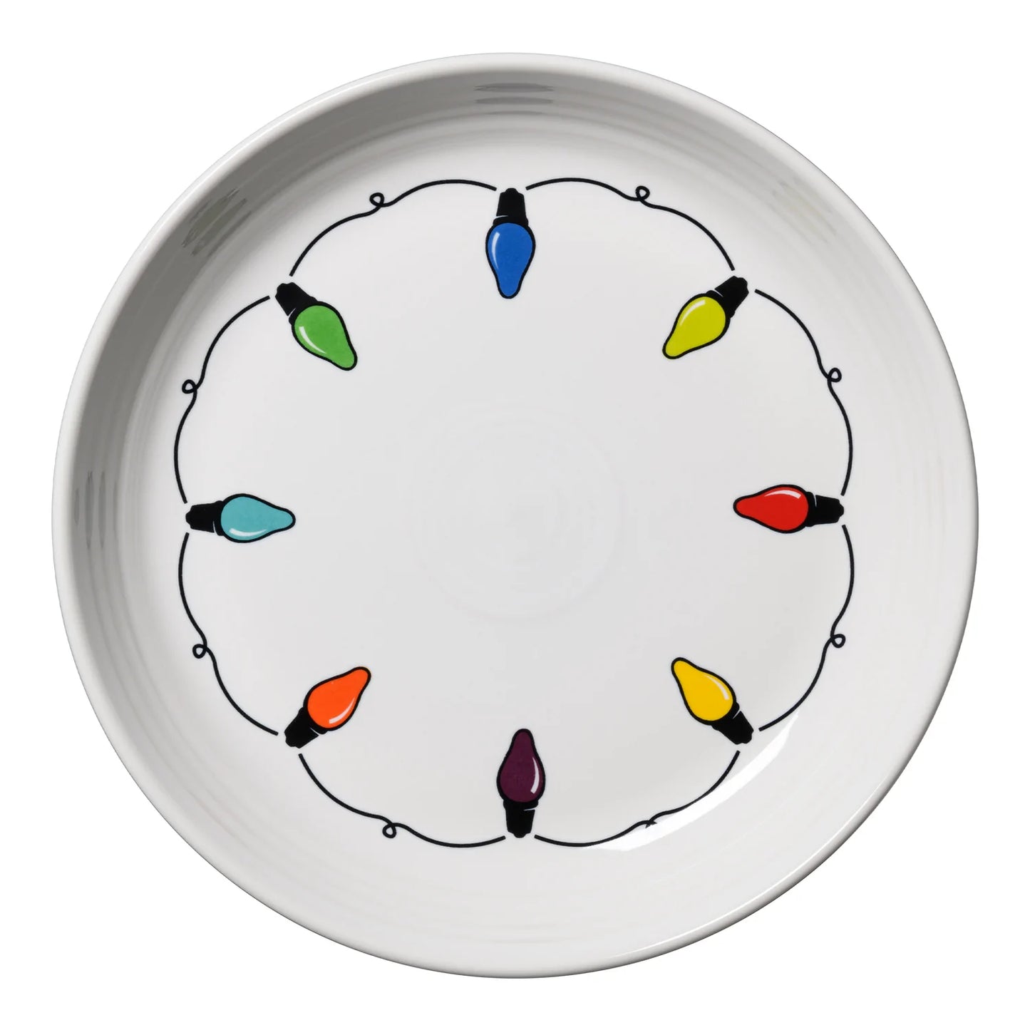 Fiesta® Luncheon/Salad Bowl Plate - Fiesta Lights