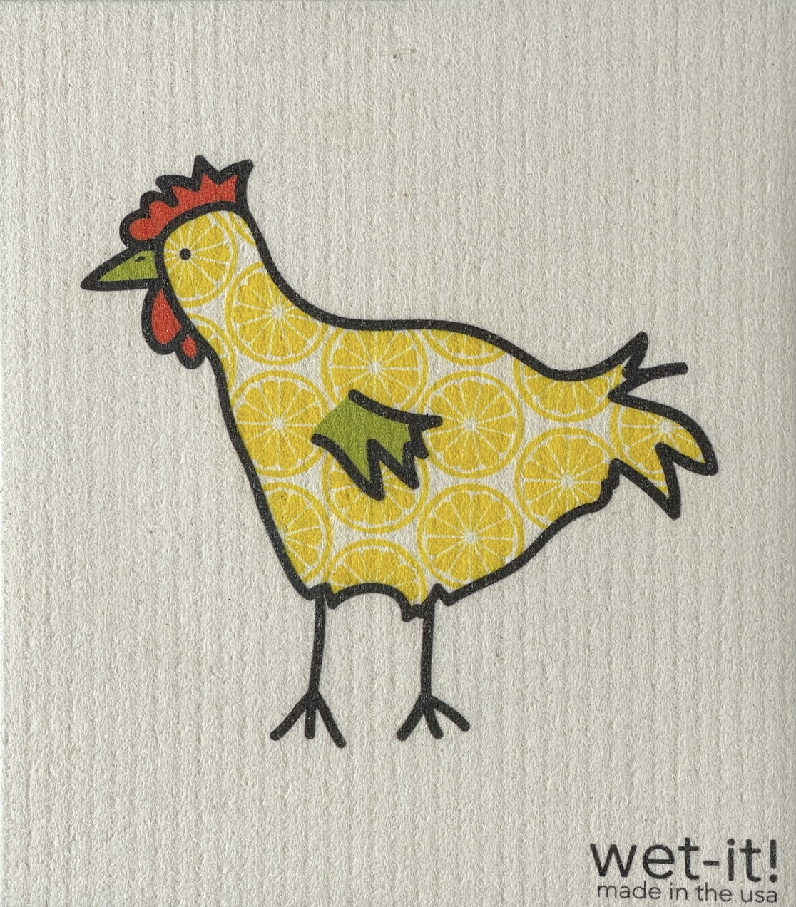 Chickens! ONE each Swedish Dishcloth