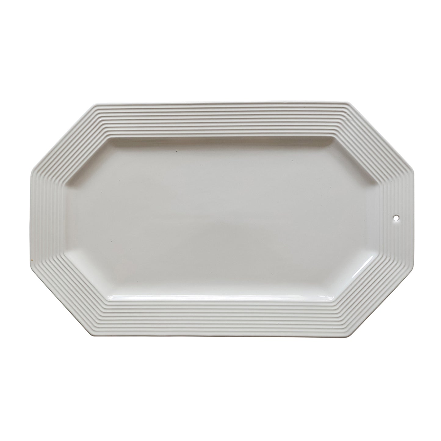 Nora Fleming Octagonal Platter - Pinstripes O9