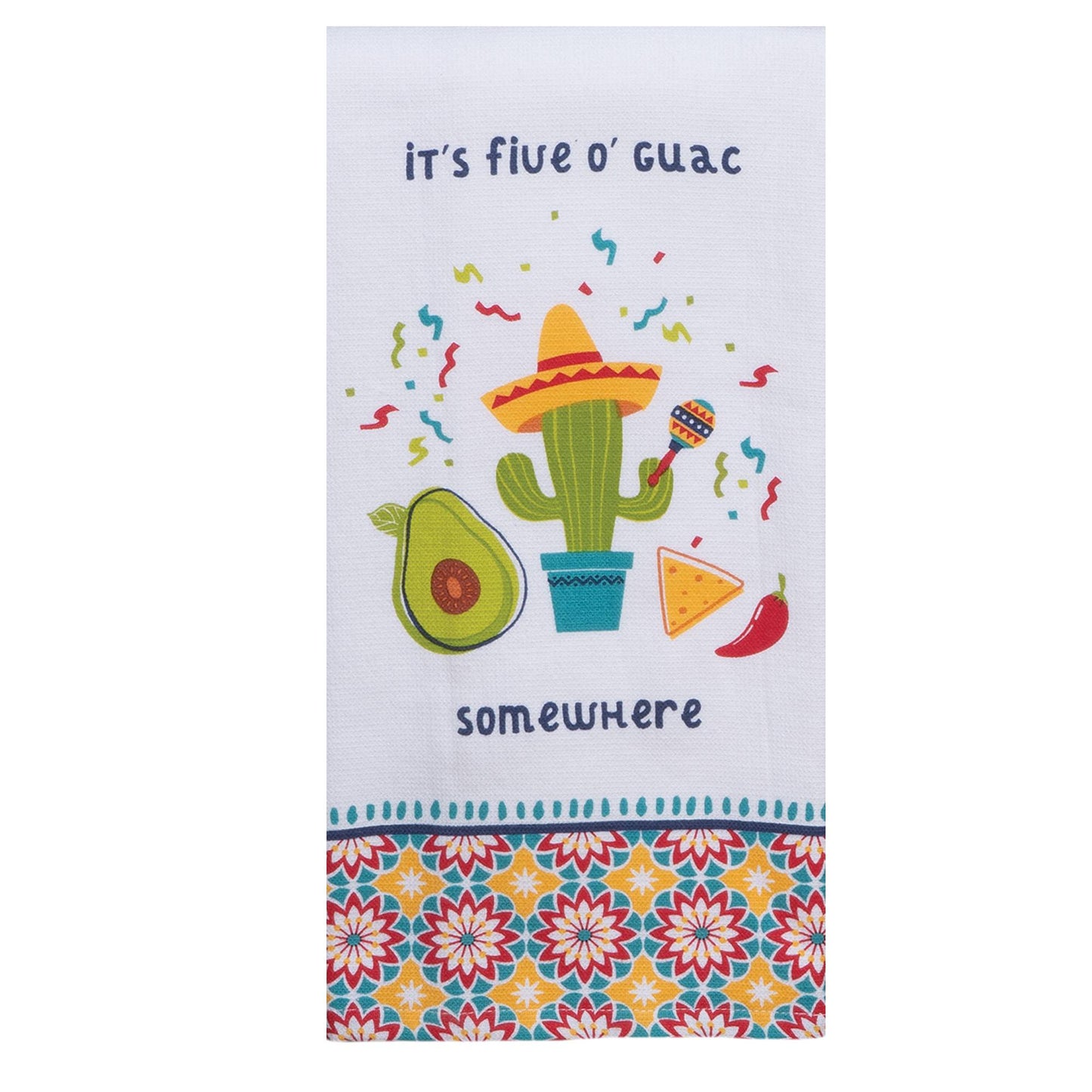 Guac World Five O'guac Dual Purpose Terry Towel