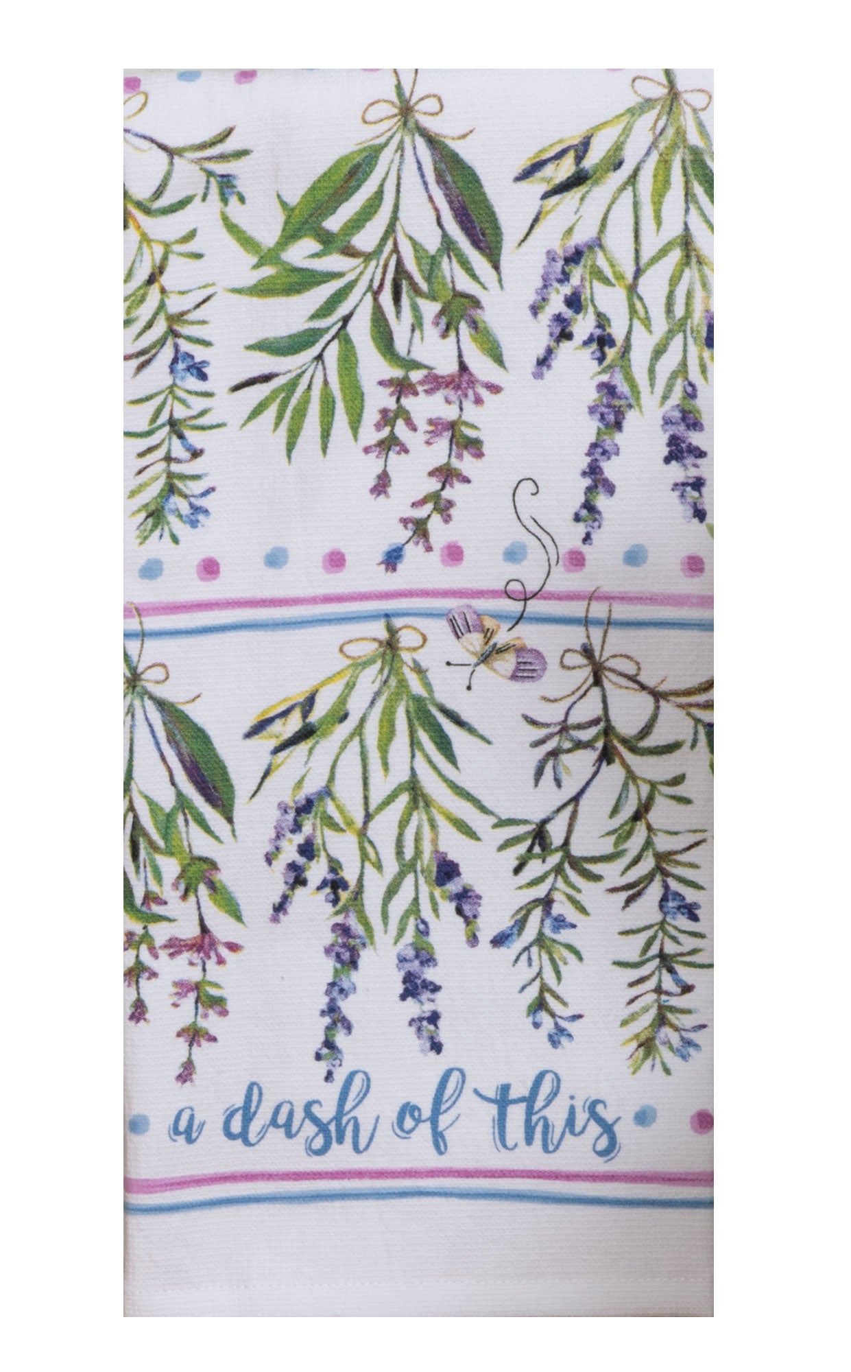 Love to Cook Hanging Herbs Dual Purpose Terry Towel