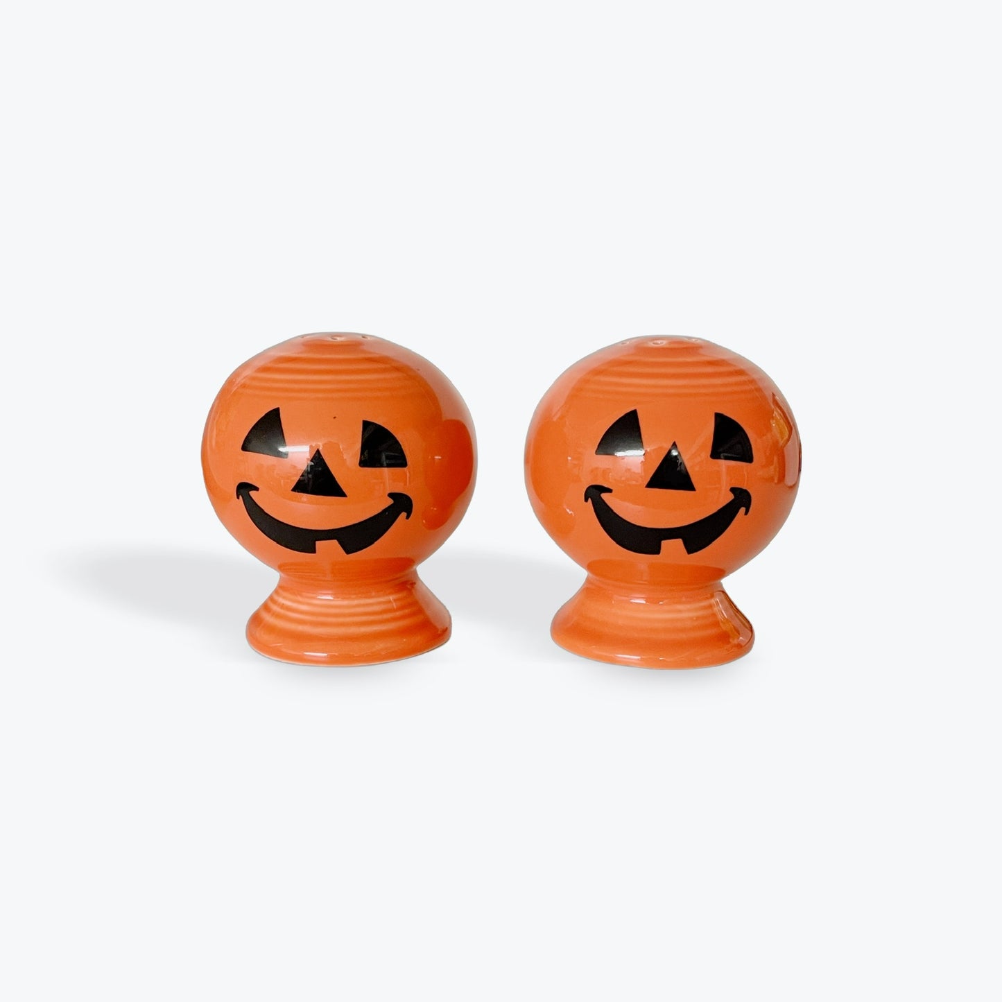 Salt and Pepper Set - Happy Pumpkin on Persimmon