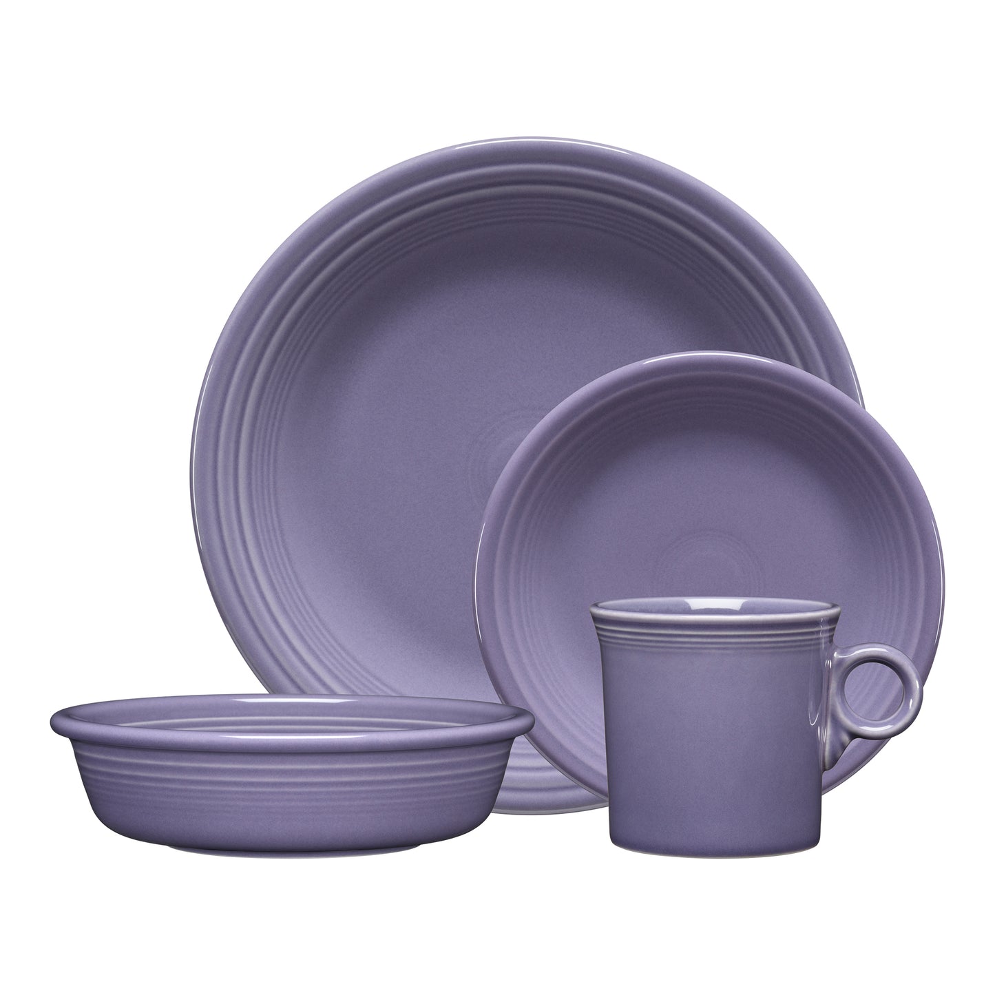 Fiesta® Classic Rim 4-piece place setting - Lavender