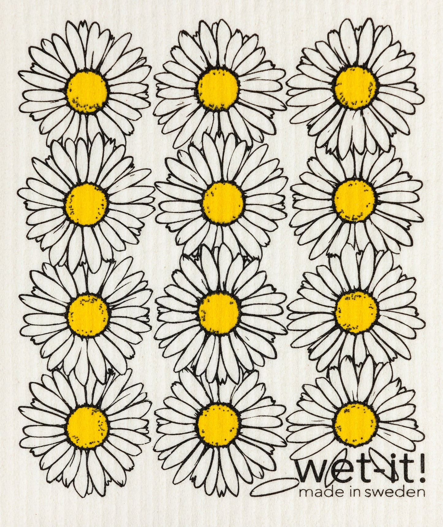 Wet-It - Daisies Swedish Cloth W10-03