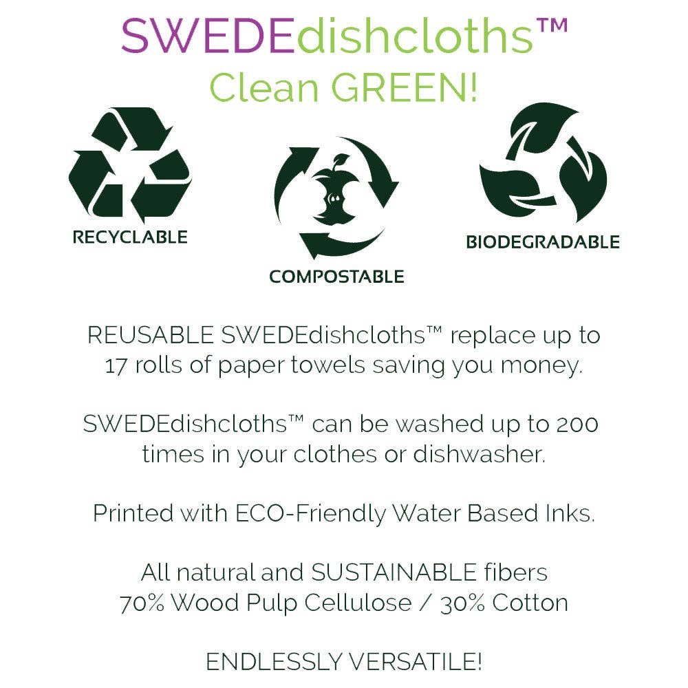 Swedish Dishcloth Cactus Collage