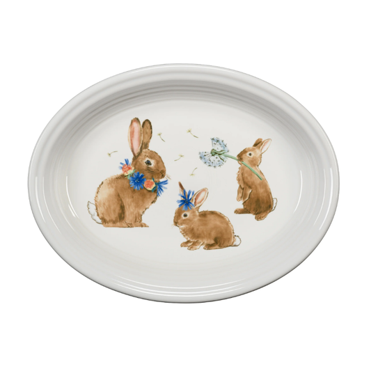 Fiesta® Large Oval Platter  13 5/8 Inch - Breezy Floral Easter