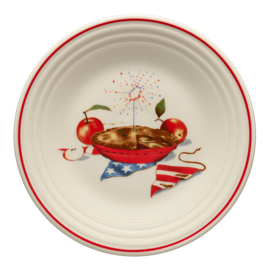 Fiesta® Classic Rim 9 Inch Luncheon Plate - Americana Apple Pie