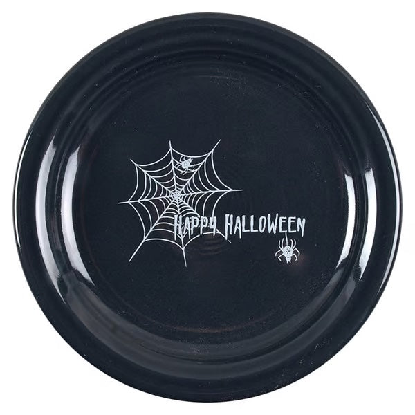 Fiesta® Appetizer Plate - Halloween Spider Web