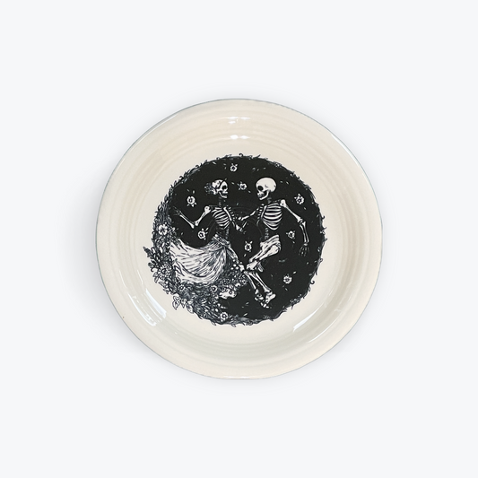 Fiesta® Appetizer Plate  - Skeleton Duet Linen