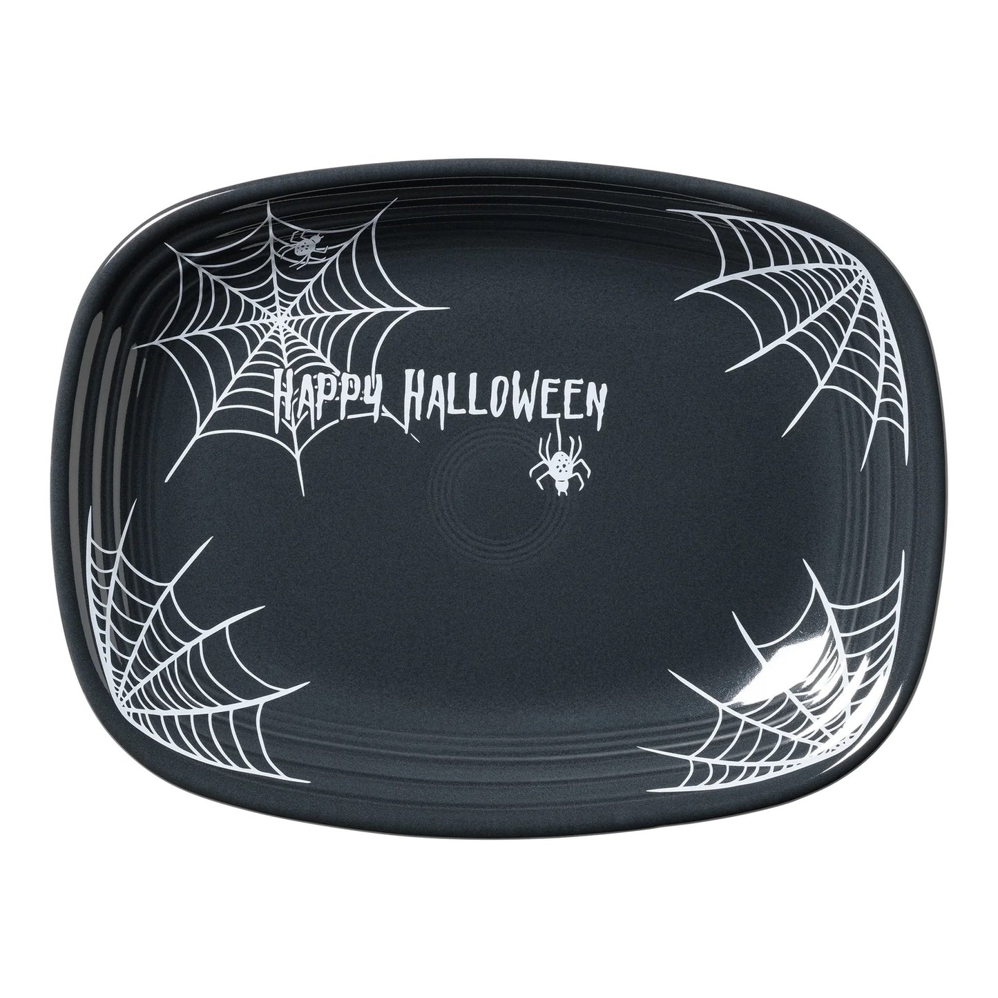 Fiesta® Rectangular Platter - Halloween Spider Web