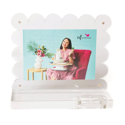 Nora Fleming Scalloped Acrylic Frame CLR01