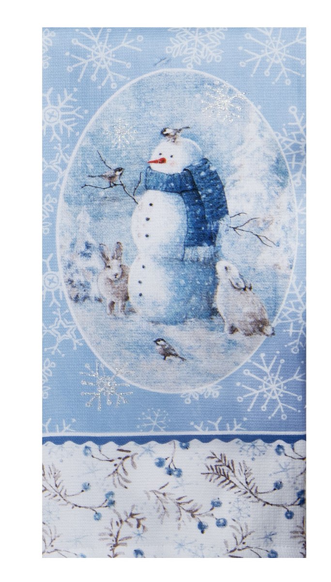 Let it Snow Snowman Dual Purpose Terry Towel