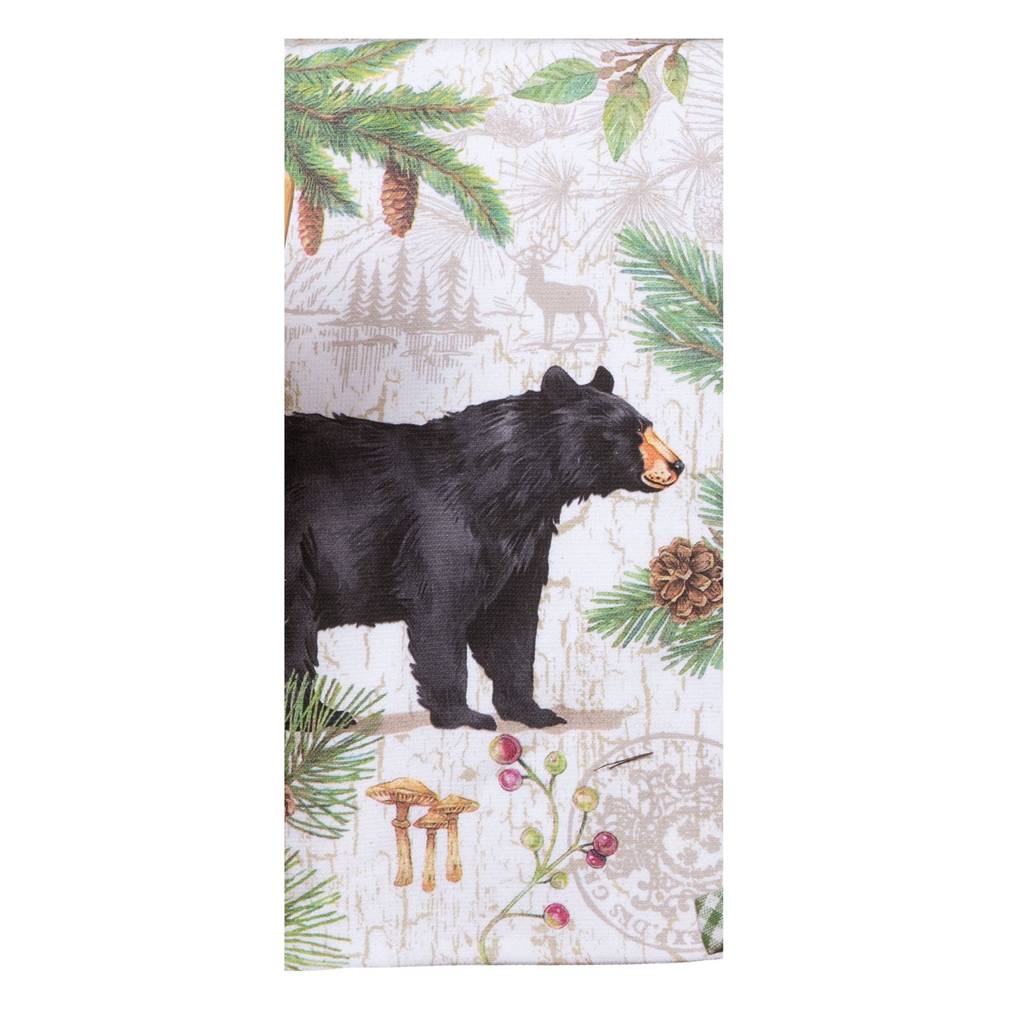 Pinecone Trails Bear Dual Purpose Terry Towel