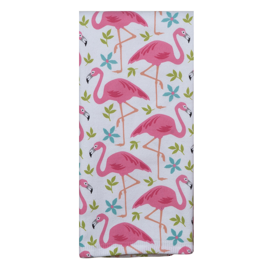 Flamingo Toss Dual Purpose Terry Towel