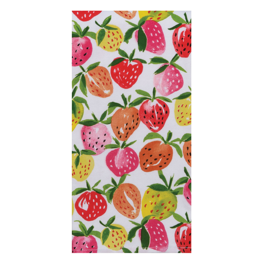 Sweet Life Strawberry Toss Dual Purpose Terry Towel