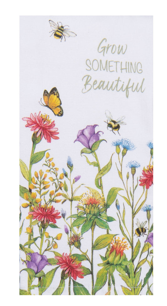 Bee Floral Grow Something Dual Purpose Terry Towel