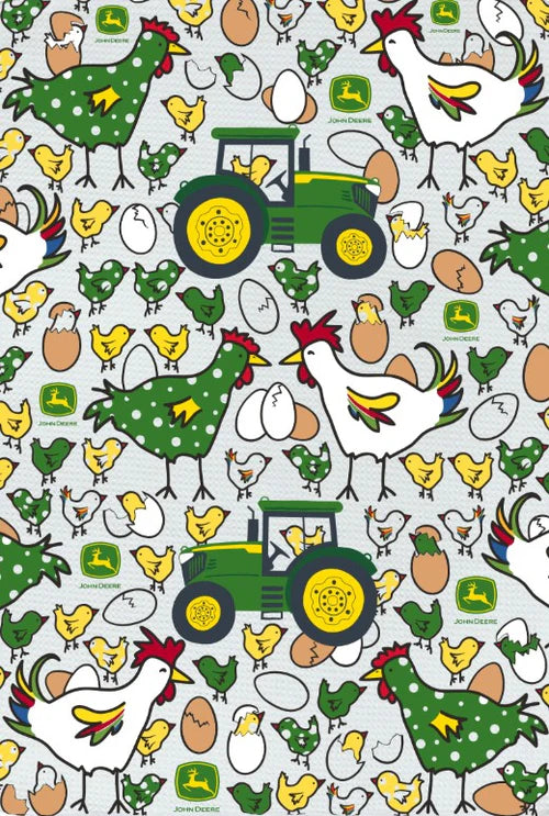John Deere Chicken Coop Towel