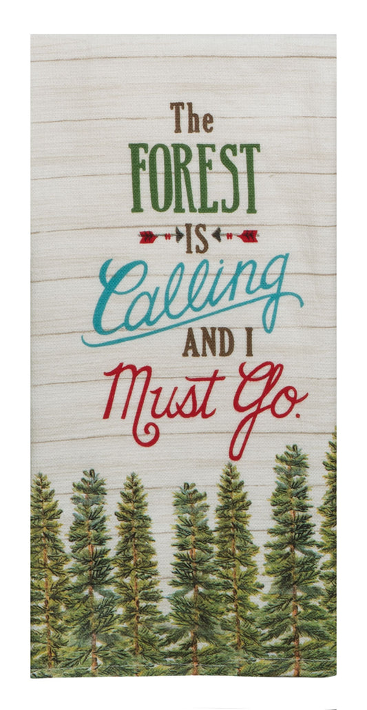 Scenic Route Forest Calling Dual Purpose Terry Towel