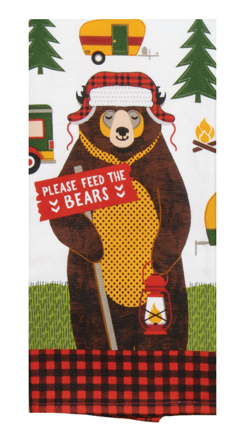 Forest Friends Feed Bear Dual Purpose Terry Towel