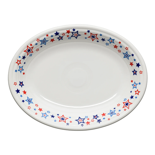 Fiesta® Medium Oval Platter - Americana Stars