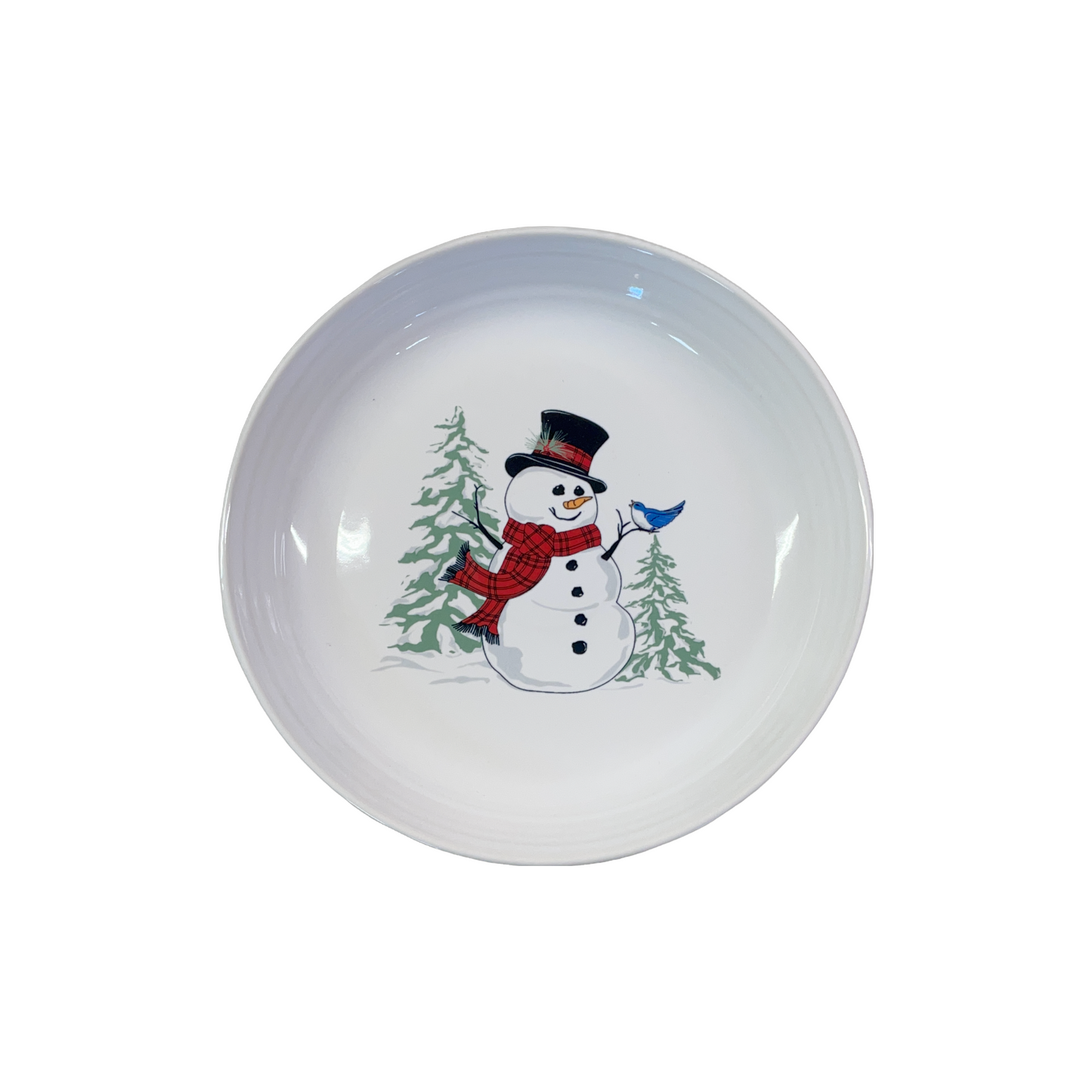 Fiesta® Luncheon/Salad Bowl Plate - Snowman