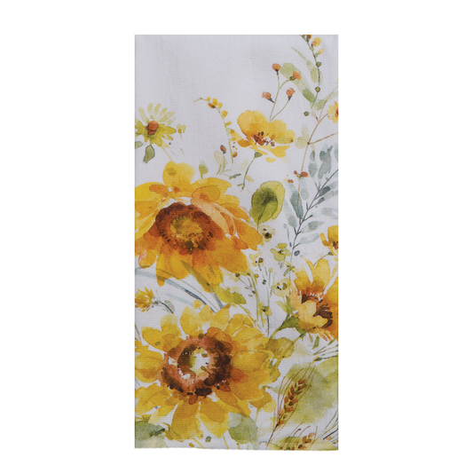 Sunflowers Forever Dual Purpose Terry Towel