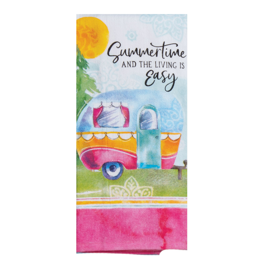 Summer Time Camper Dual Purpose Terry Towel