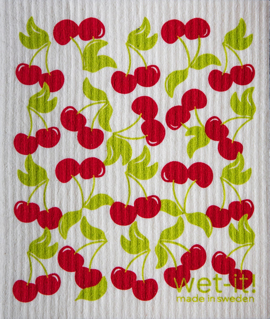 Wet-It - Sweet Cherries Swedish Cloth W3-07