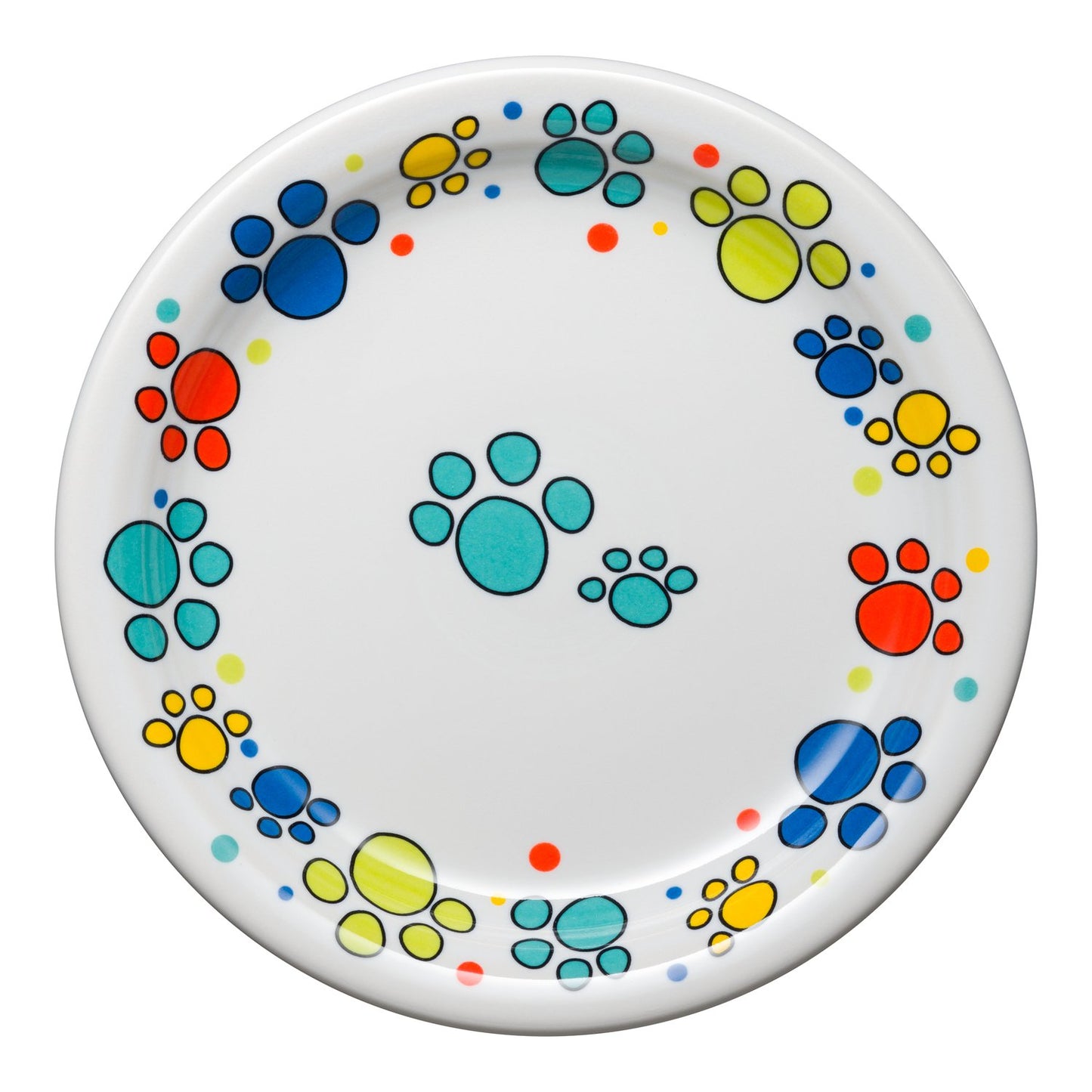 Scatter Print Cat Paws Appetizer Plate