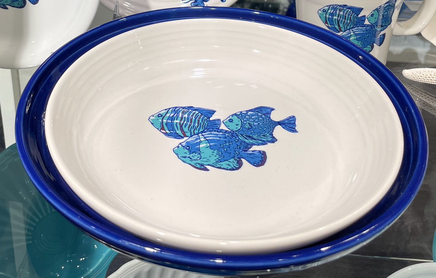 Coastal Fish Luncheon Bowl Plate