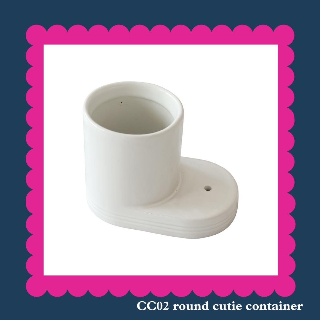 Pinstripe Round Cutie Container CC02